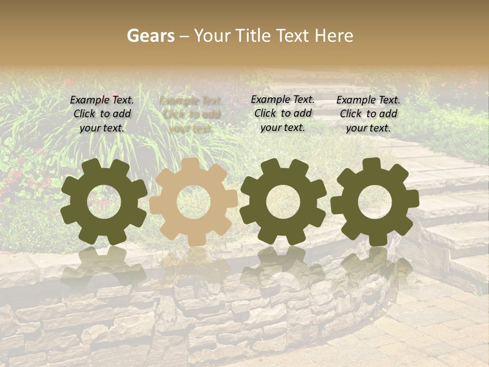 Stone Landscaping PowerPoint Template