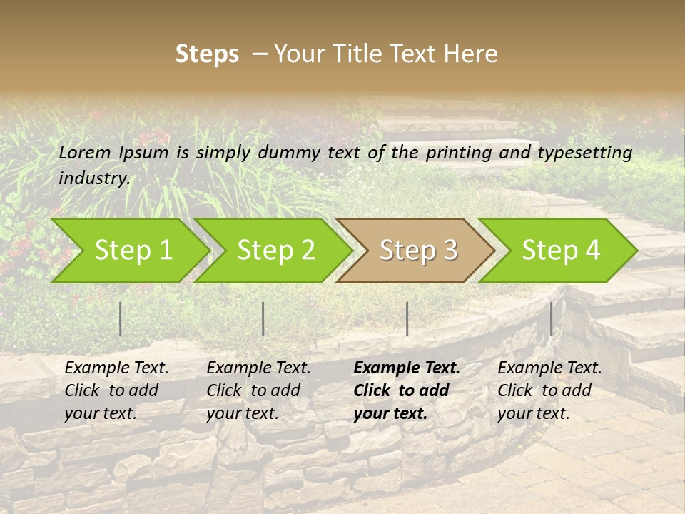 Stone Landscaping PowerPoint Template