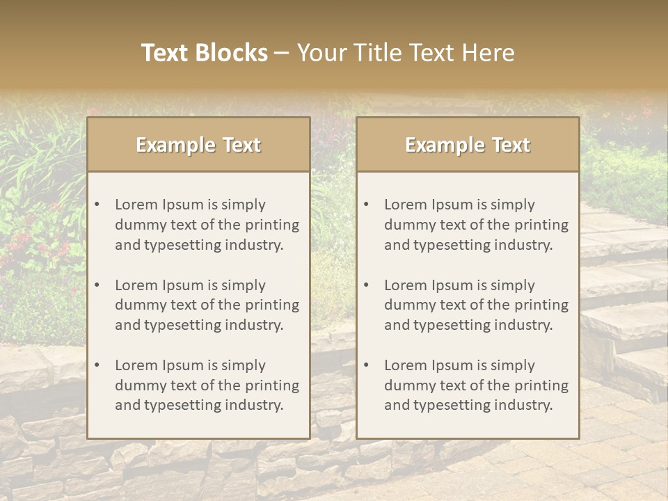 Stone Landscaping PowerPoint Template