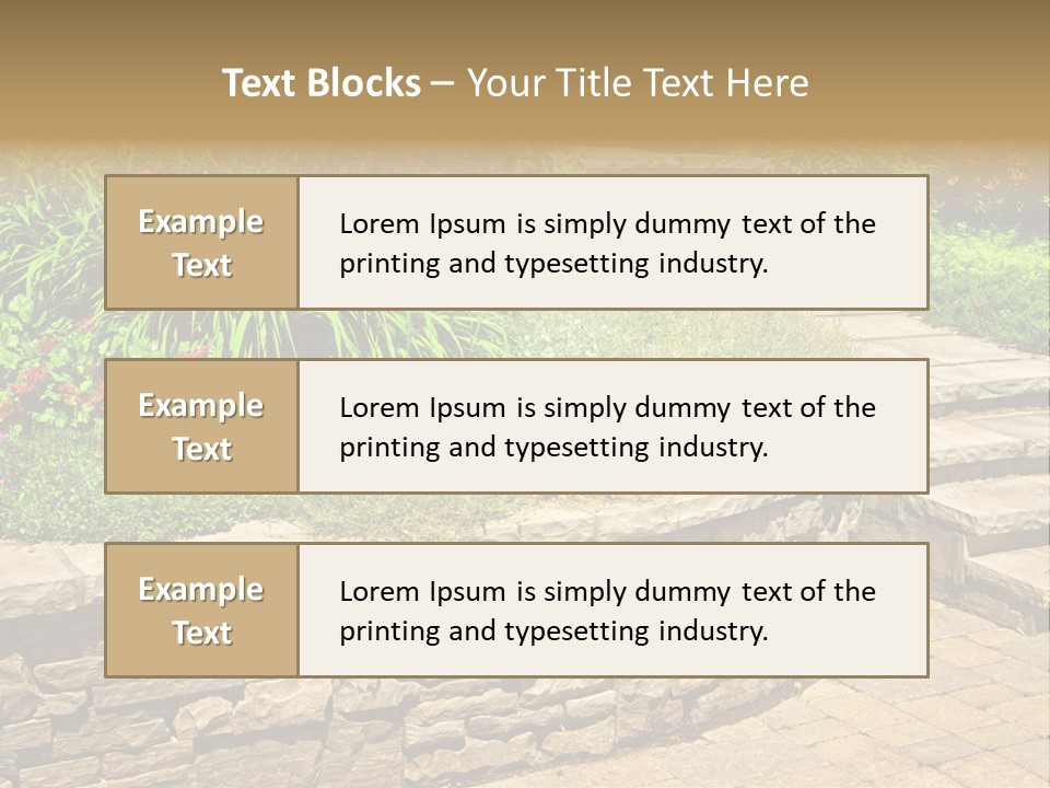 Stone Landscaping PowerPoint Template