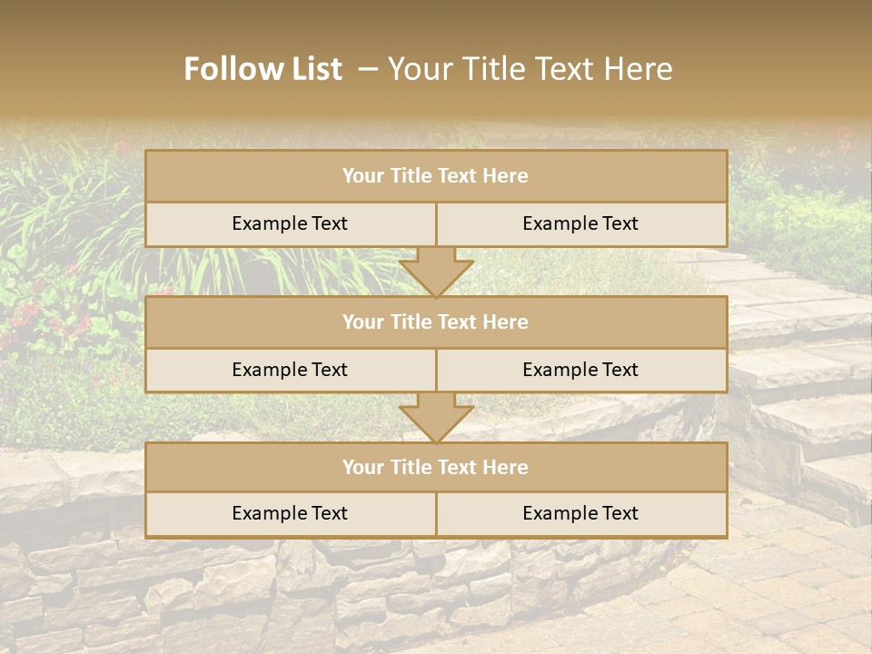 Stone Landscaping PowerPoint Template