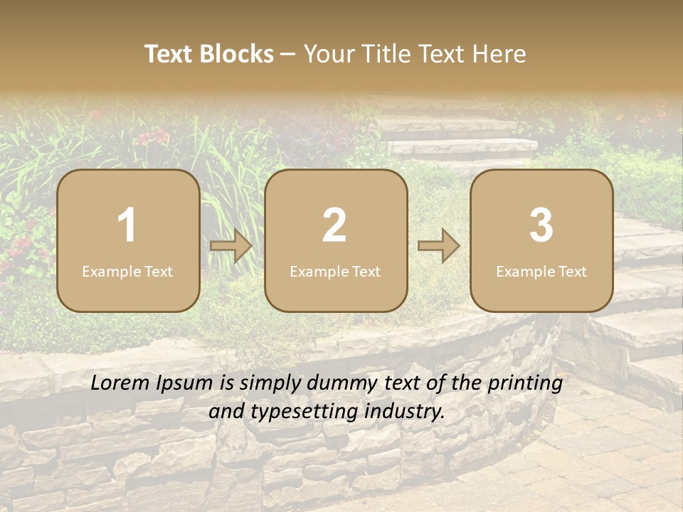 Stone Landscaping PowerPoint Template