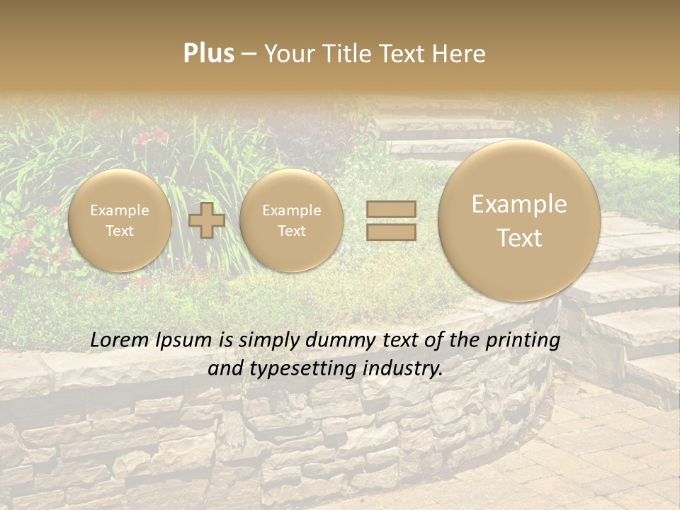 Stone Landscaping PowerPoint Template