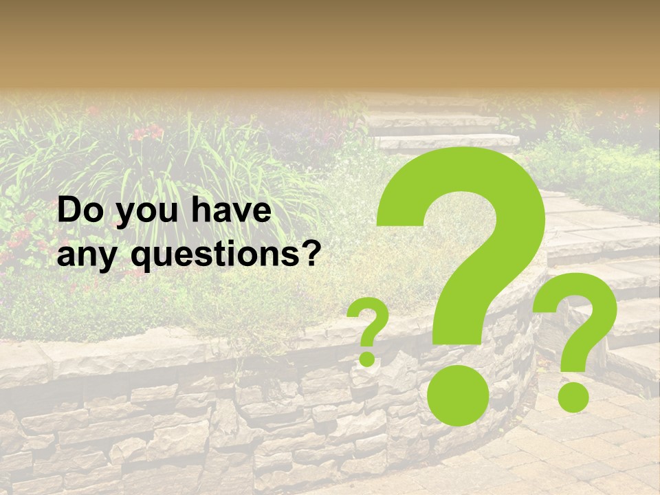 Stone Landscaping PowerPoint Template