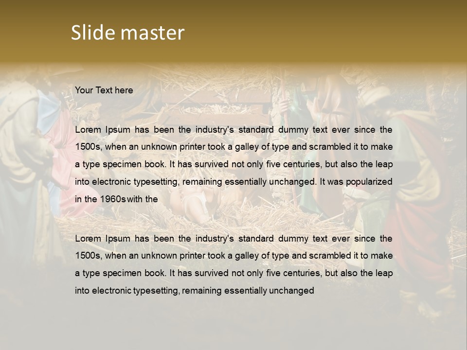 Christ Nativity PowerPoint Template