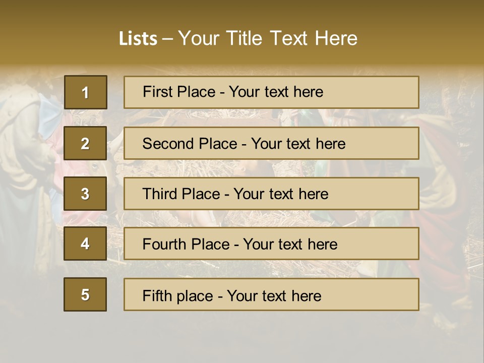 Christ Nativity PowerPoint Template