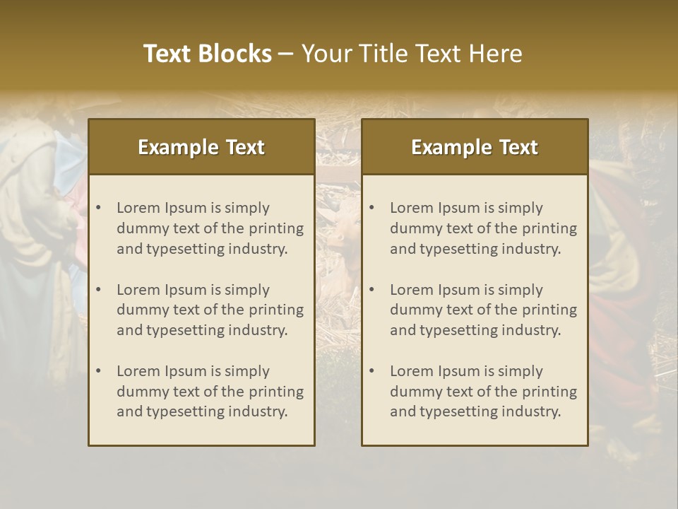 Christ Nativity PowerPoint Template