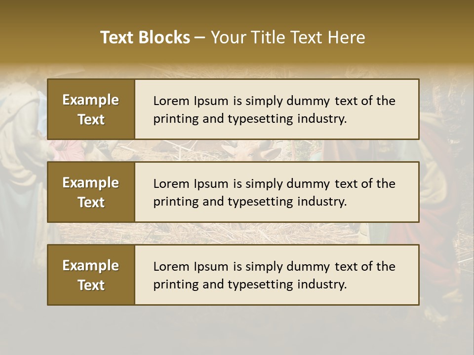 Christ Nativity PowerPoint Template