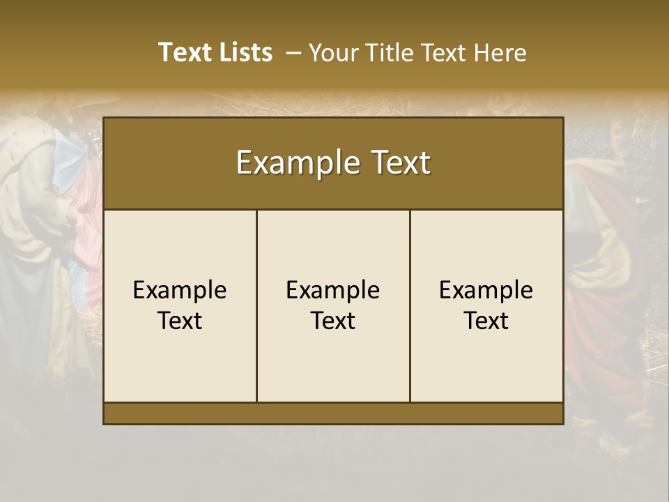 Christ Nativity PowerPoint Template