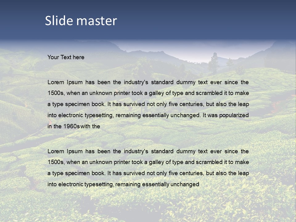 Plantation In Kerala PowerPoint Template