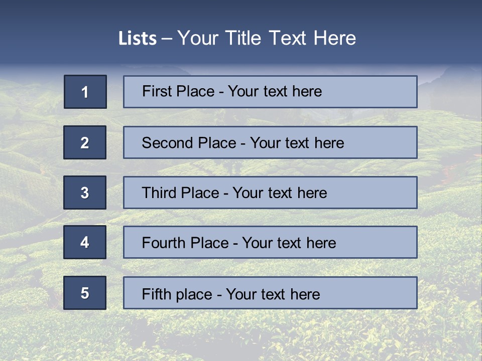 Plantation In Kerala PowerPoint Template