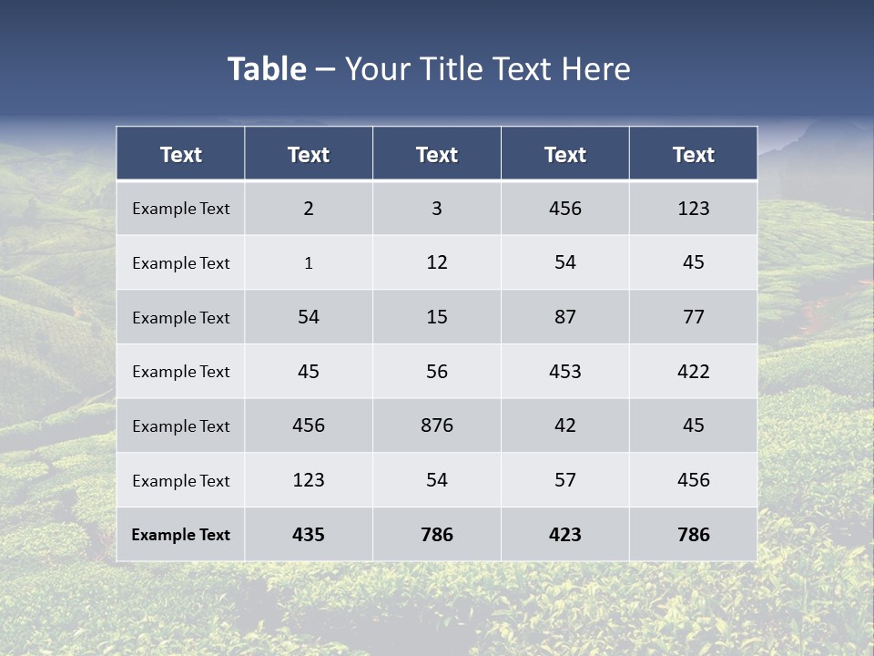 Plantation In Kerala PowerPoint Template