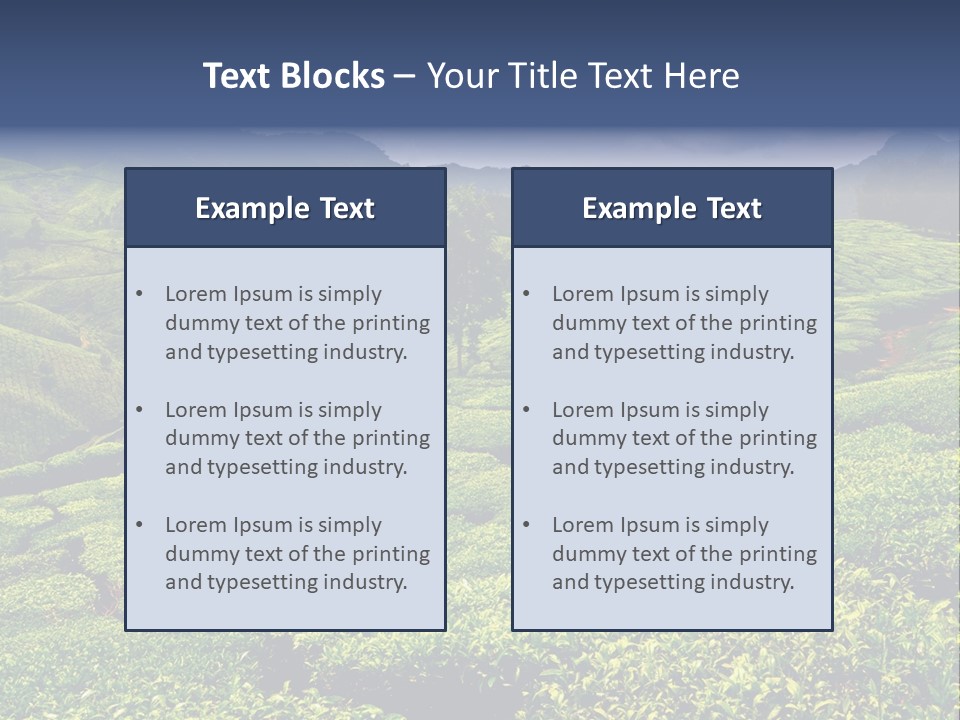 Plantation In Kerala PowerPoint Template
