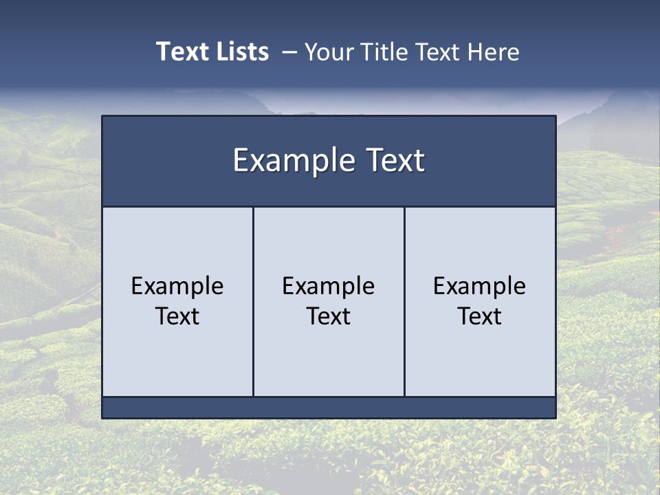 Plantation In Kerala PowerPoint Template
