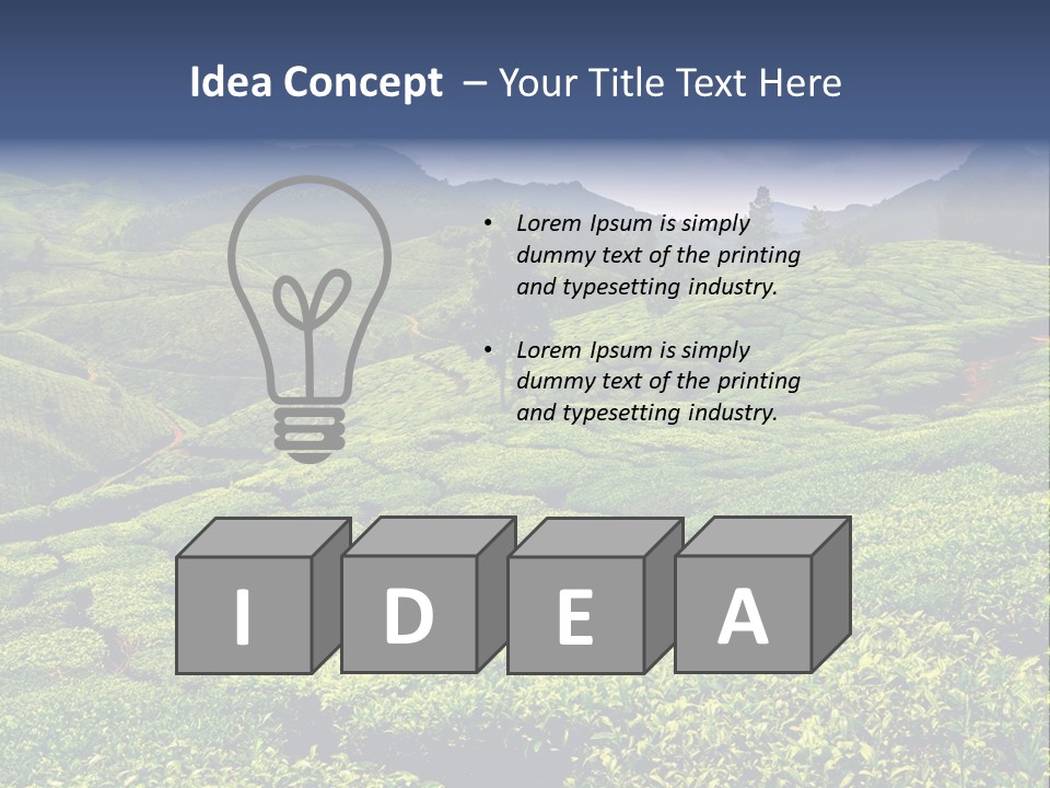 Plantation In Kerala PowerPoint Template