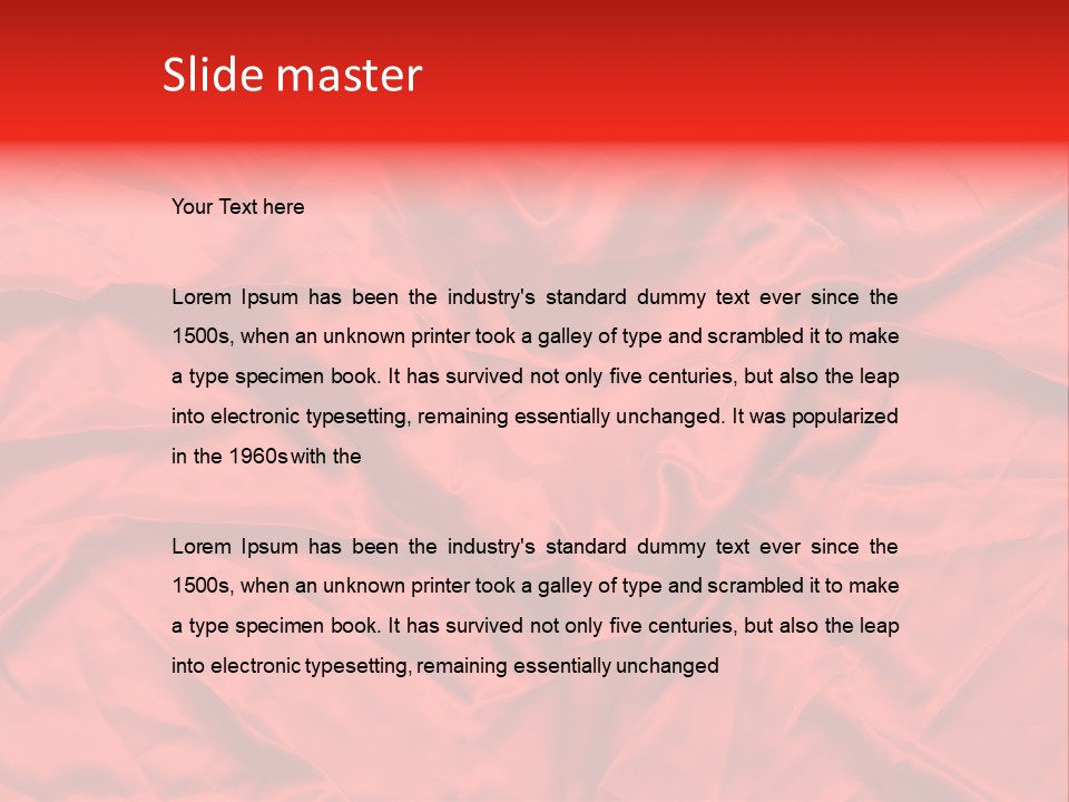 Texture Textile Rippled PowerPoint Template