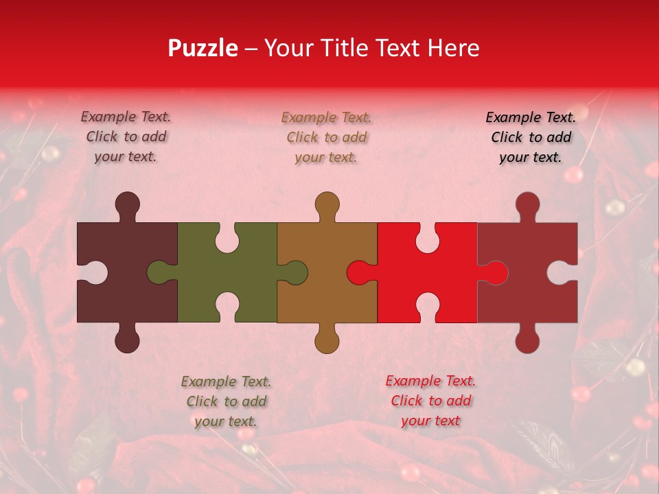 Christmas Garland PowerPoint Template