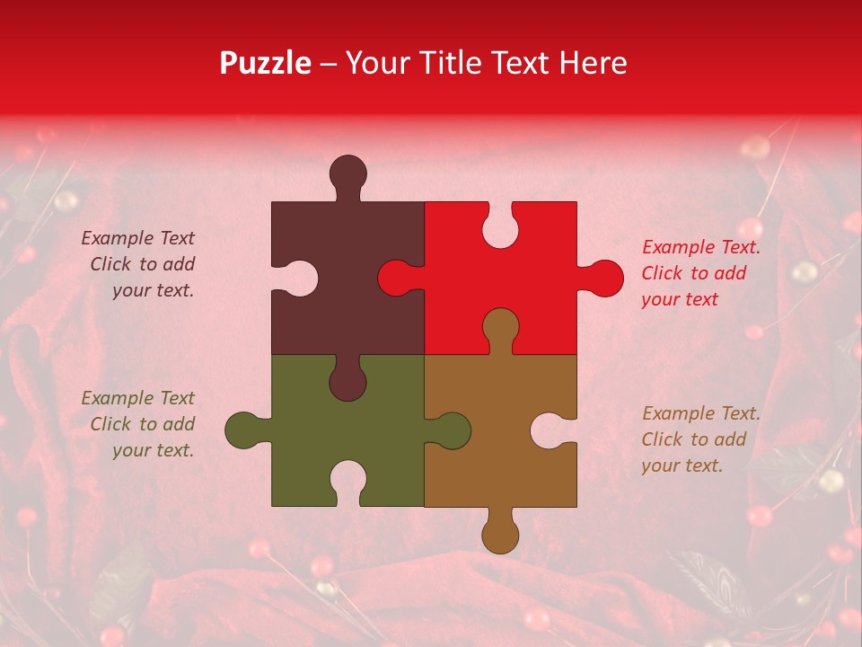 Christmas Garland PowerPoint Template