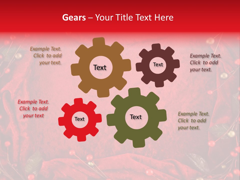 Christmas Garland PowerPoint Template