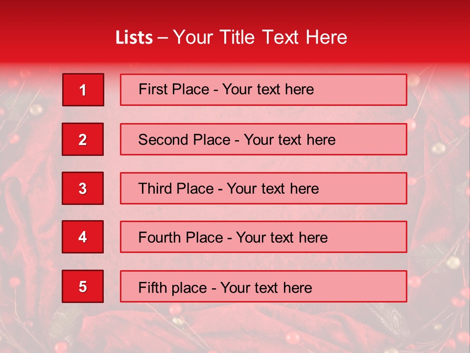 Christmas Garland PowerPoint Template