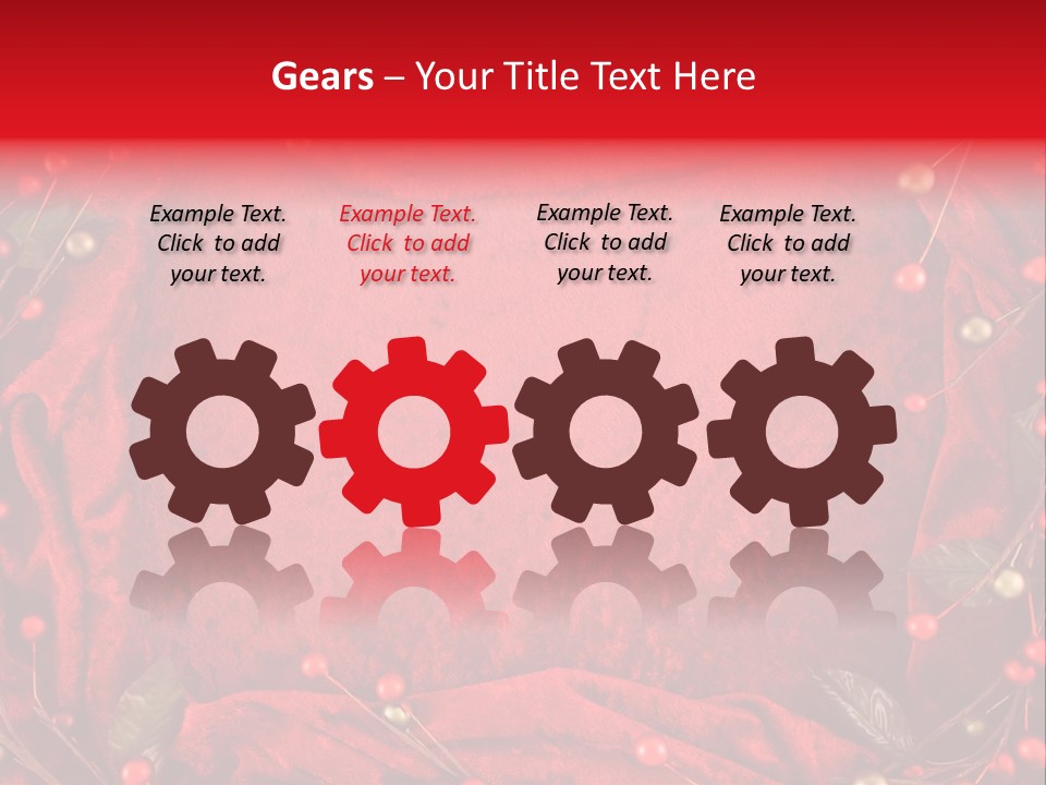 Christmas Garland PowerPoint Template