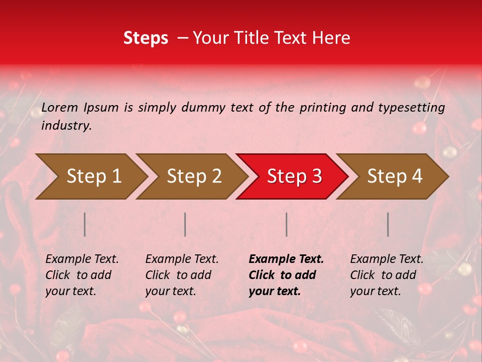 Christmas Garland PowerPoint Template