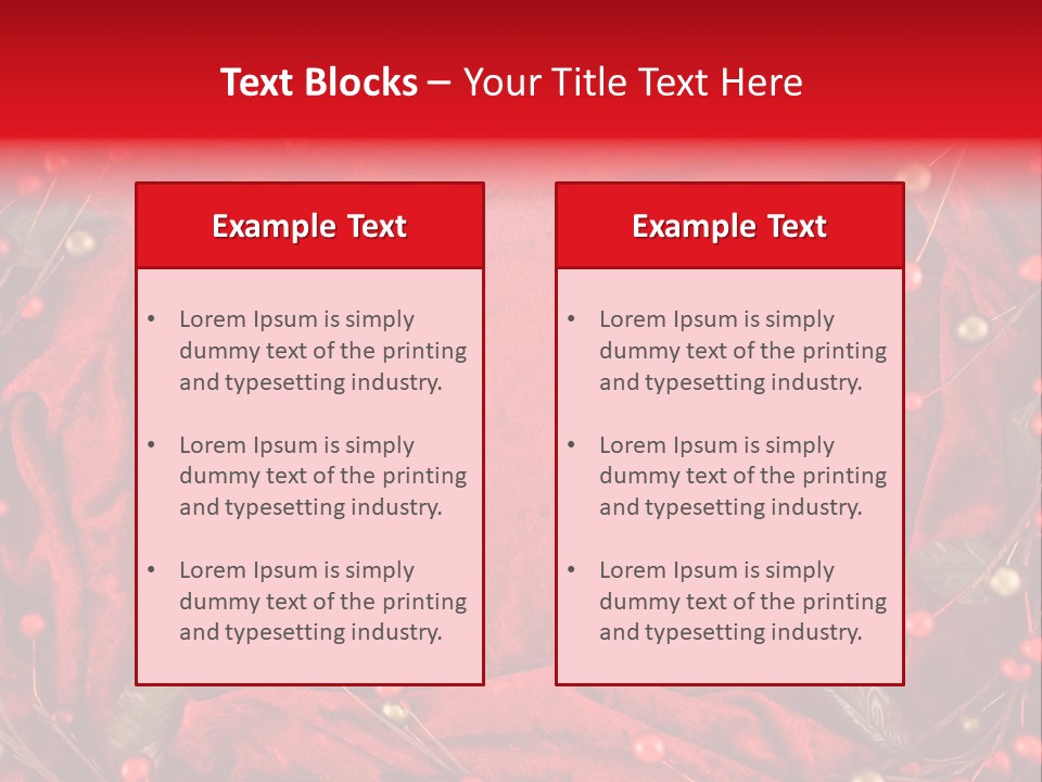 Christmas Garland PowerPoint Template