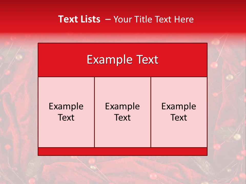 Christmas Garland PowerPoint Template