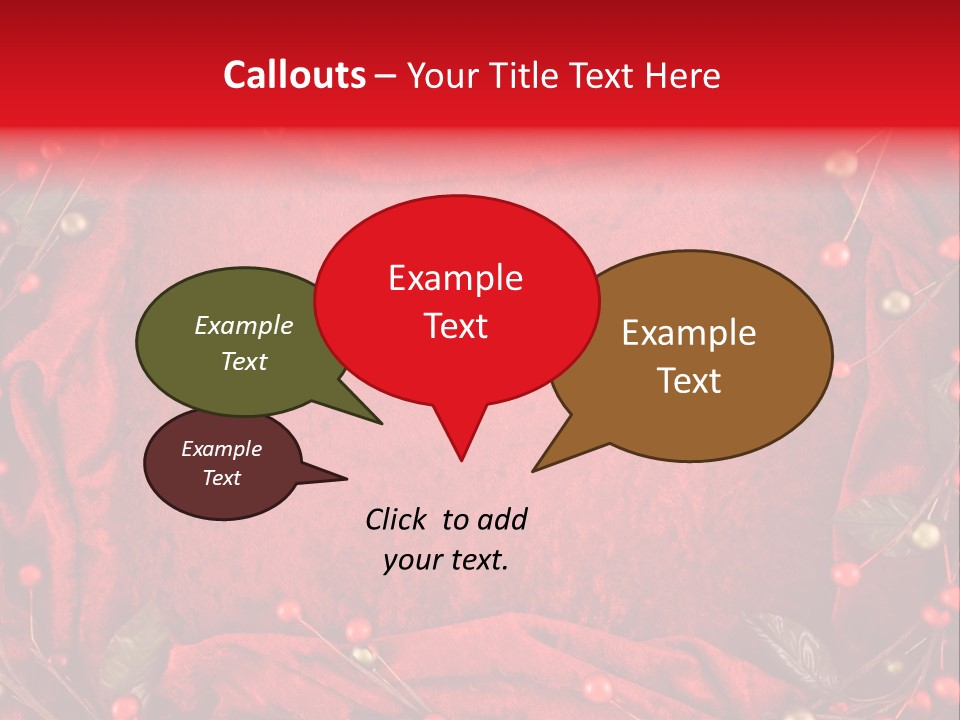 Christmas Garland PowerPoint Template