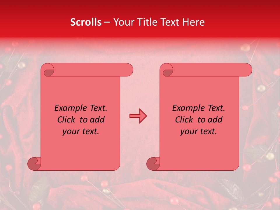 Christmas Garland PowerPoint Template