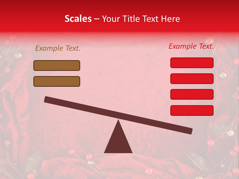 Christmas Garland PowerPoint Template