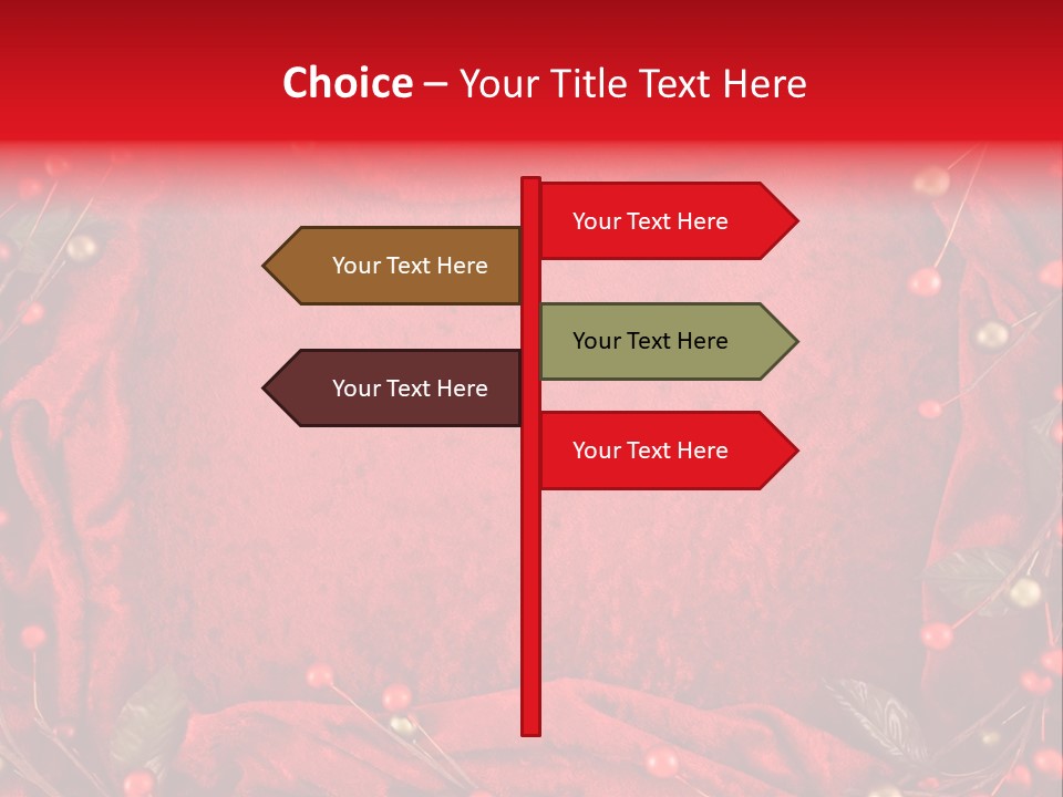 Christmas Garland PowerPoint Template