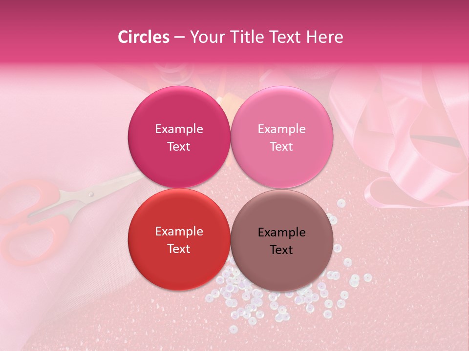 Tool Needlework Accessories PowerPoint Template