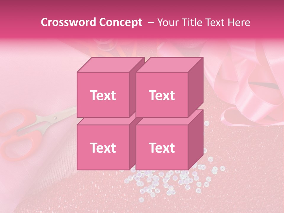 Tool Needlework Accessories PowerPoint Template