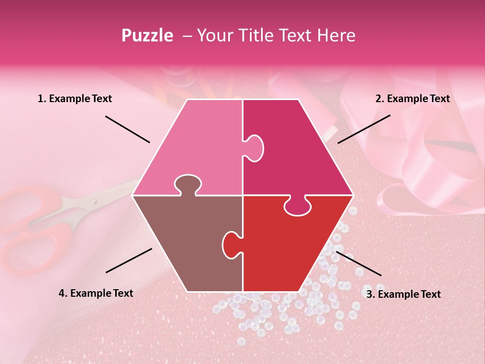 Tool Needlework Accessories PowerPoint Template