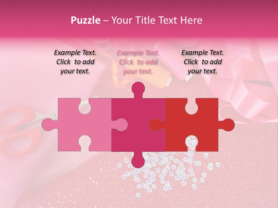 Tool Needlework Accessories PowerPoint Template