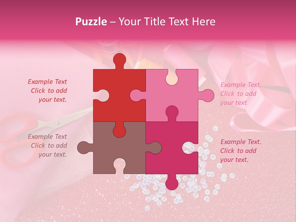 Tool Needlework Accessories PowerPoint Template