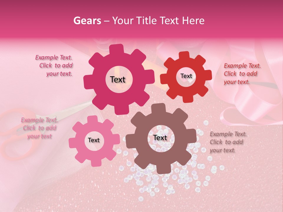 Tool Needlework Accessories PowerPoint Template