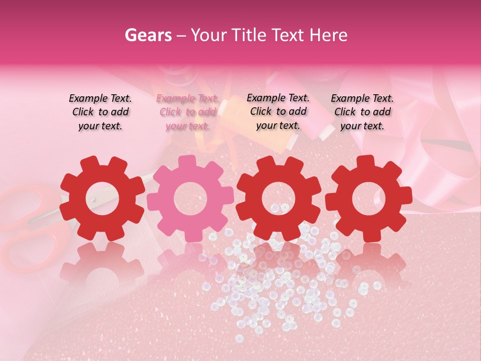 Tool Needlework Accessories PowerPoint Template
