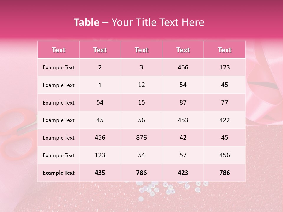 Tool Needlework Accessories PowerPoint Template