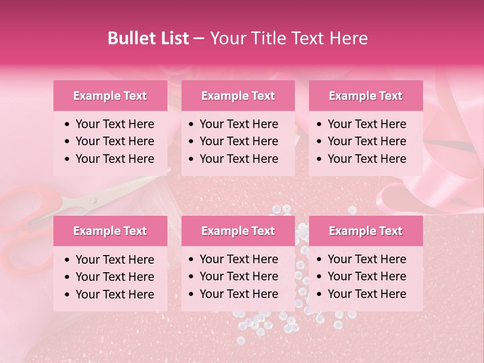 Tool Needlework Accessories PowerPoint Template
