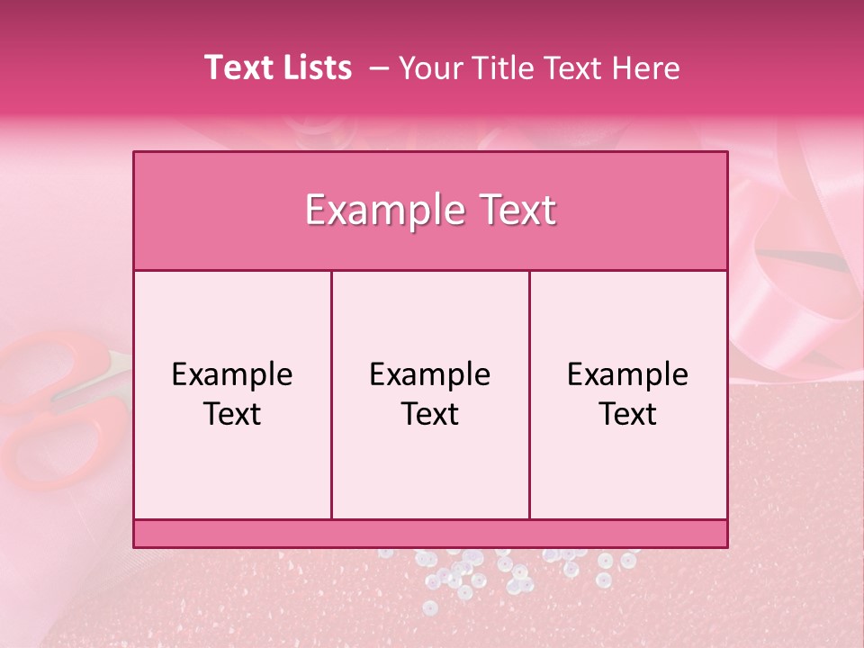 Tool Needlework Accessories PowerPoint Template