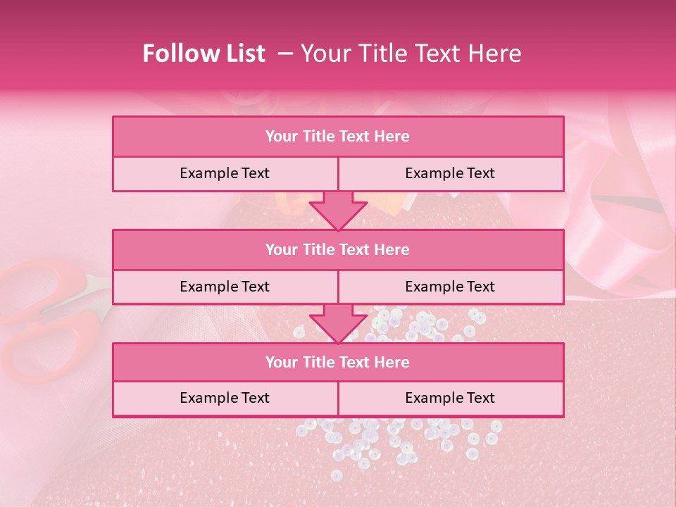 Tool Needlework Accessories PowerPoint Template