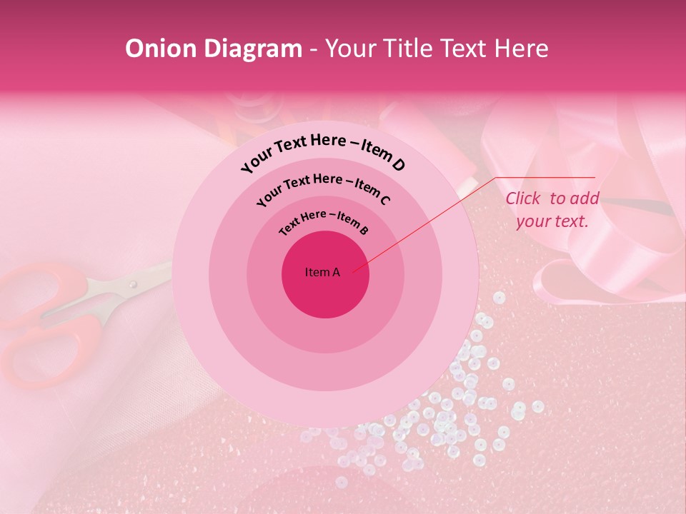 Tool Needlework Accessories PowerPoint Template