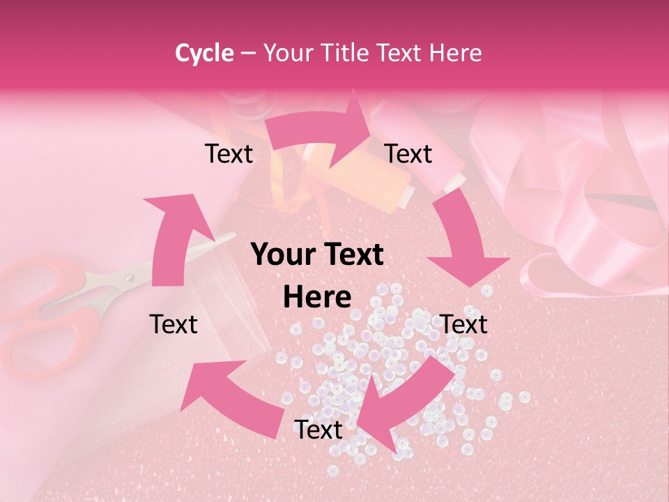 Tool Needlework Accessories PowerPoint Template