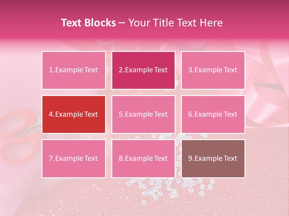 Tool Needlework Accessories PowerPoint Template