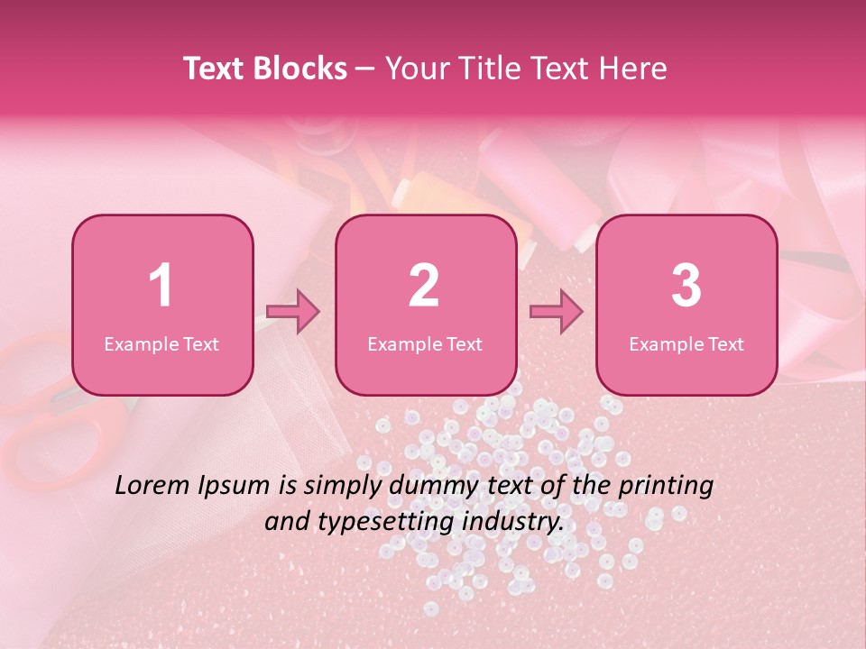 Tool Needlework Accessories PowerPoint Template