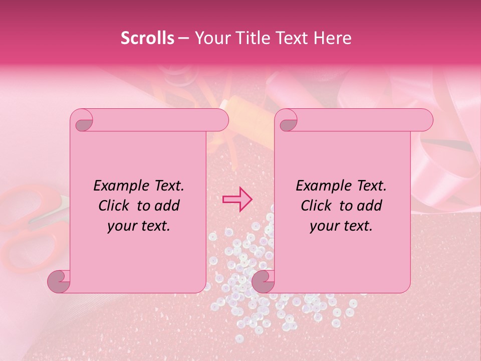 Tool Needlework Accessories PowerPoint Template