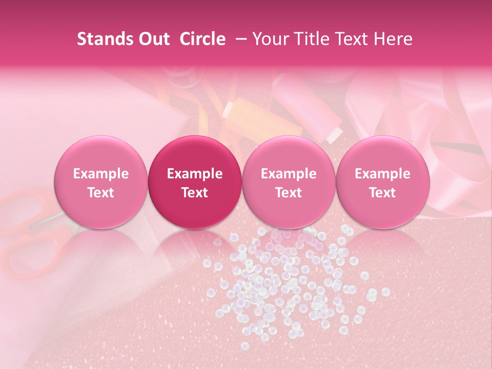 Tool Needlework Accessories PowerPoint Template