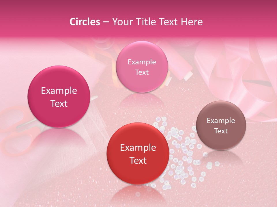 Tool Needlework Accessories PowerPoint Template